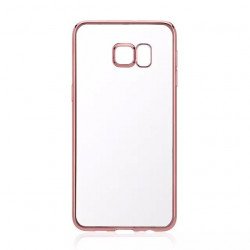 Samsung Galaxy S6 Edge Plus Crystal Electroplate Hybrid Soft Case (Rose Gold)